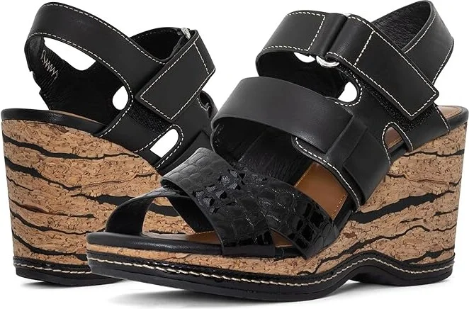 Donald Pliner Fablle Women's Sandals Black : 5 M, Leather