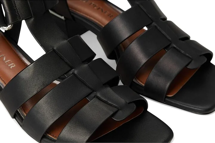 Donald Pliner Faleisha Women's Sandals Black : 9 M, Leather - Image 7