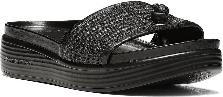 Donald Pliner Farra Canvas & Leather Sandal