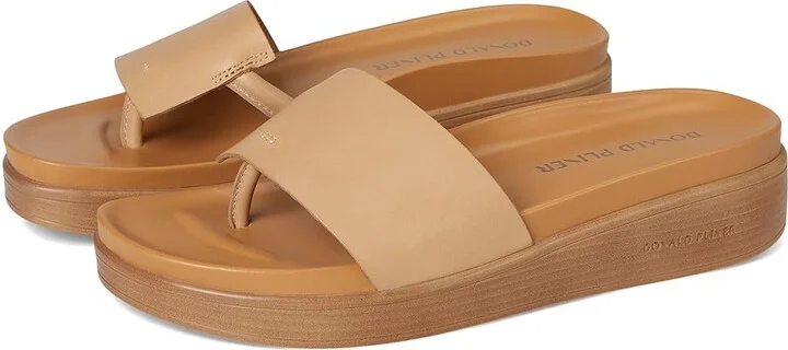 Donald Pliner FIFI Women's Wedge Shoes Camel - Vachetta : 8 M, Leather