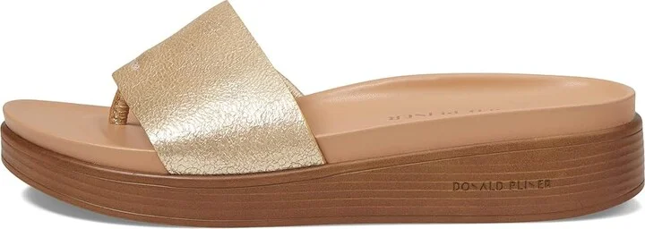 Donald Pliner FIFI Women's Wedge Shoes Platino : 5 M, Leather - Image 5