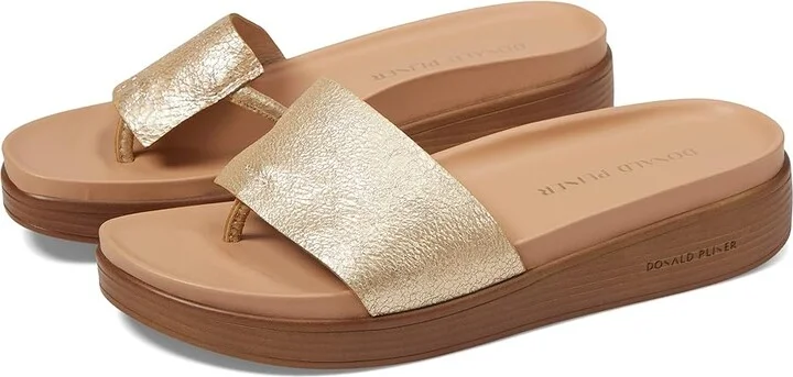 Donald Pliner FIFI Women's Wedge Shoes Platino : 5 M, Leather