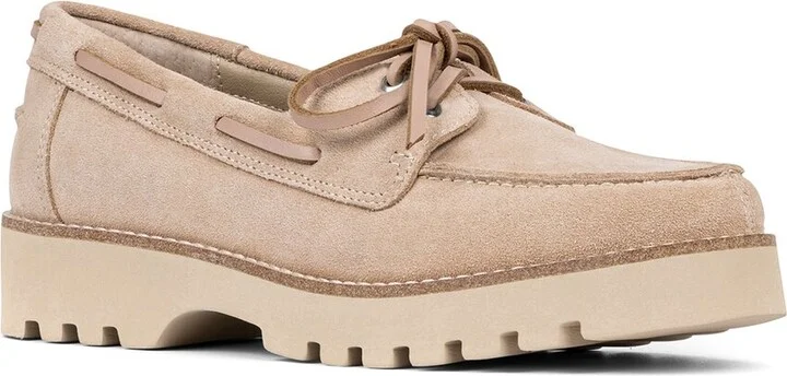 Donald Pliner Harlie02 Suede Lug Bottom Boat Shoe