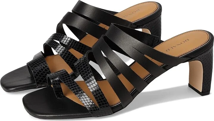 Donald Pliner Havanna Women's Wedge Shoes Black : 5.5 M, Leather