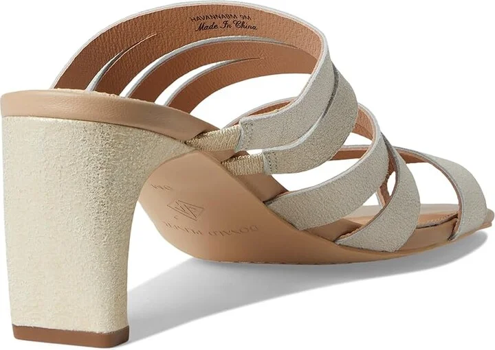 Donald Pliner Havanna Women's Wedge Shoes Silver : 5.5 M, Leather - Image 4