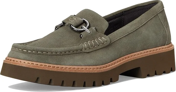 Donald Pliner Helio Women's Flat Shoes Military Green : 5 M, Suede - Image 5