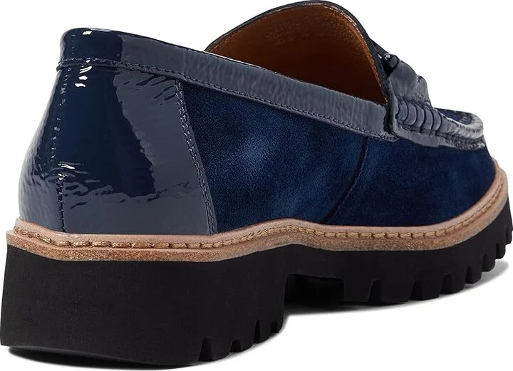 Donald Pliner Helio Women's Shoes Navy Blue : 5 M, Leather - Image 4