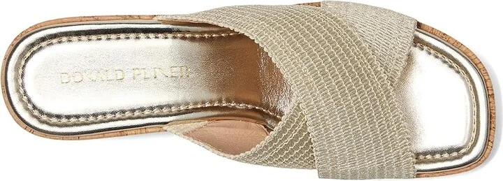 Donald Pliner Jocelyn Women's Sandals Platinum : 9.5 M, Leather/Rubber - Image 2