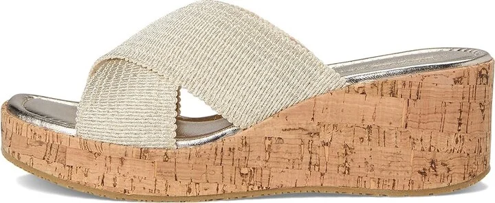 Donald Pliner Jocelyn Women's Sandals Platinum : 9.5 M, Leather/Rubber - Image 6