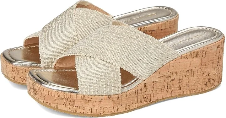 Donald Pliner Jocelyn Women's Sandals Platinum : 9.5 M, Leather/Rubber