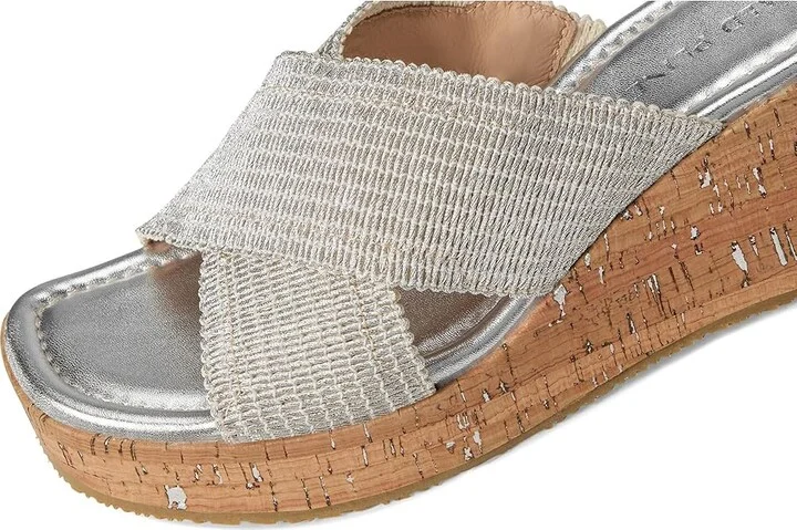 Donald Pliner Jocelyn Women's Sandals Silver : 8.5 M, Leather/Rubber - Image 7