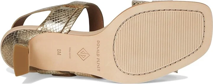 Donald Pliner Kamele Women's Sandals Light Bronze : 5 M, Leather - Image 3