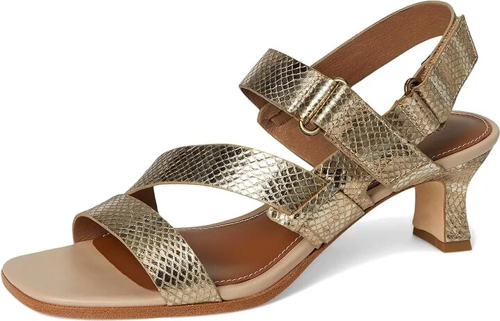 Donald Pliner Kamele Women's Sandals Light Bronze : 5 M, Leather - Image 5