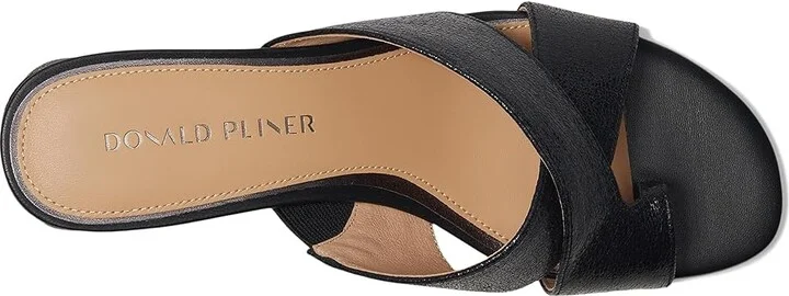 Donald Pliner Keena Women's Wedge Shoes Black : 5.5 M, Leather/Suede - Image 2