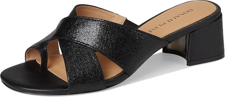 Donald Pliner Keena Women's Wedge Shoes Black : 5.5 M, Leather/Suede - Image 5