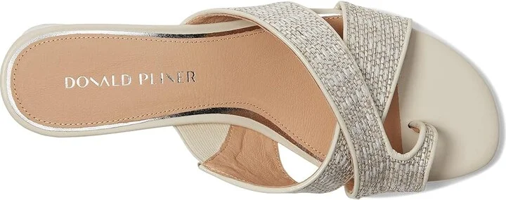 Donald Pliner Keena Women's Wedge Shoes Silver : 7 M, Leather/Suede - Image 2