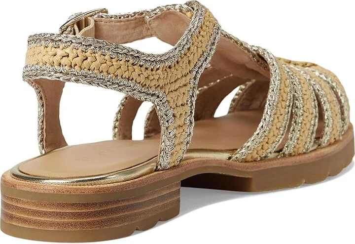 Donald Pliner Layna Women's Sandals Platino/Natural : 8 M, Rubber - Image 4
