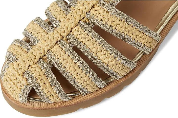 Donald Pliner Layna Women's Sandals Platino/Natural : 8 M, Rubber - Image 7