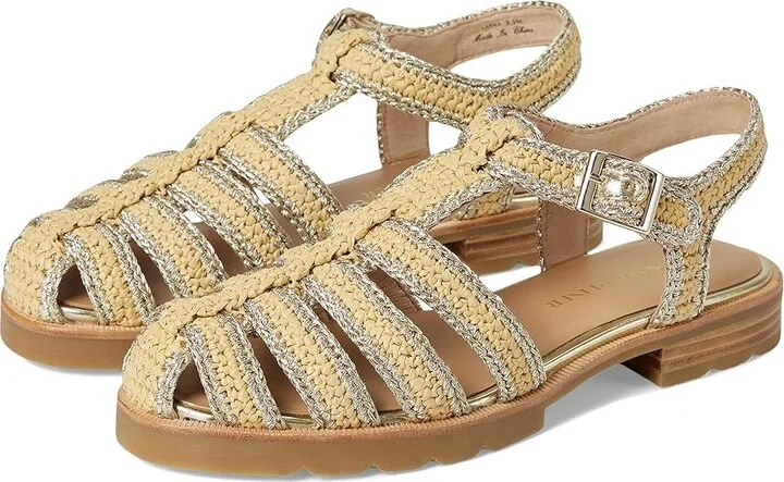 Donald Pliner Layna Women's Sandals Platino/Natural : 8 M, Rubber