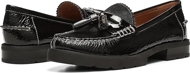 Donald Pliner Lenny Women's Flat Shoes Black : 5 M, Leather