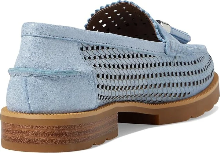 Donald Pliner Lenny Women's Flat Shoes Denim : 9.5 M, Leather - Image 4