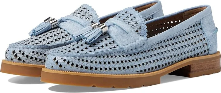 Donald Pliner Lenny Women's Flat Shoes Denim : 9.5 M, Leather