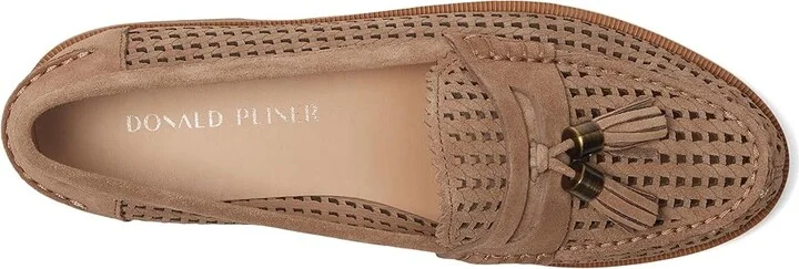 Donald Pliner Lenny Women's Flat Shoes Tobacco : 7.5 M, Leather - Image 2