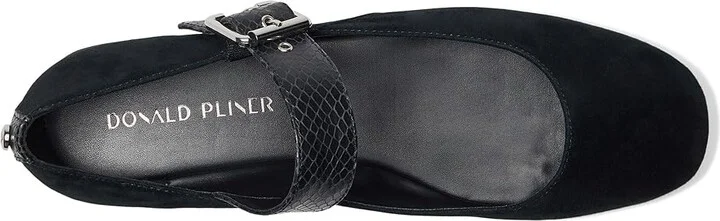 Donald Pliner Liane Women's Flat Shoes Black : 7.5 M, Leather/Rubber - Image 2