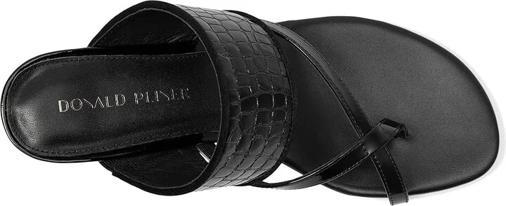 Donald Pliner Louka Women's Sandals Black : 10 M, Leather - Image 2