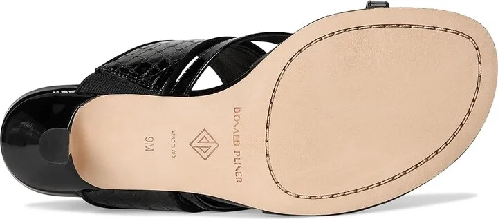 Donald Pliner Louka Women's Sandals Black : 10 M, Leather - Image 3
