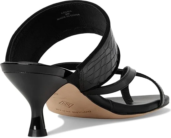 Donald Pliner Louka Women's Sandals Black : 10 M, Leather - Image 4