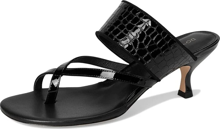 Donald Pliner Louka Women's Sandals Black : 10 M, Leather - Image 5