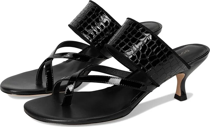 Donald Pliner Louka Women's Sandals Black : 10 M, Leather