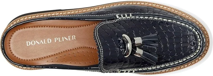 Donald Pliner Lyndall Women's Slippers Navy : 9.5 M, Leather - Image 2