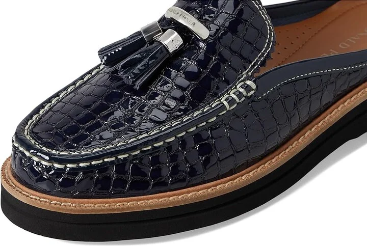 Donald Pliner Lyndall Women's Slippers Navy : 9.5 M, Leather - Image 7