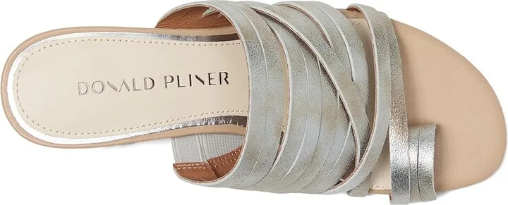 Donald Pliner Marlow Women's Sandals Silver : 6 M, Leather - Image 2