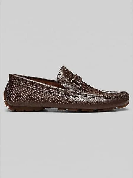Donald Pliner Men's Donnie Moc Toe Bit Drivers Cappuccino