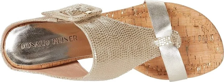 Donald Pliner Ofelia Women's Shoes Platino : 5.5 M, Leather - Image 3