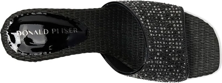 Donald Pliner Rikki Women's Sandals Black : 10 M, Synthetic - Image 2