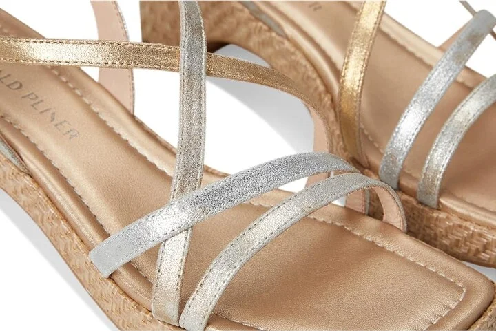 Donald Pliner Rosalie Women's Sandals Platino : 9.5 M, Leather - Image 7