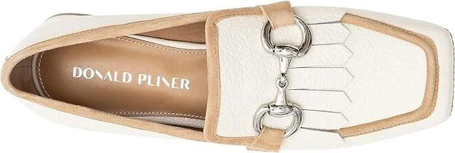 Donald Pliner Saeli Women's Flat Shoes Cream : 8.5 M, Leather - Image 2