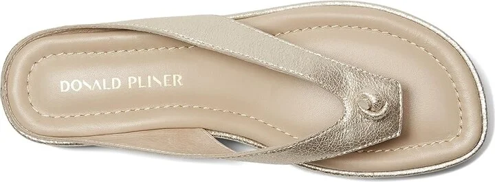 Donald Pliner Seena Women's Sandals Platino 2 : 5 M, Leather - Image 2