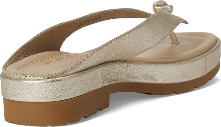 Donald Pliner Seena Women's Sandals Platino 2 : 5 M, Leather - Image 4