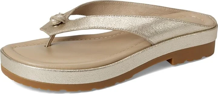 Donald Pliner Seena Women's Sandals Platino 2 : 5 M, Leather - Image 5