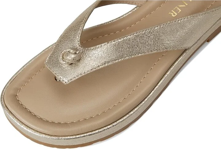Donald Pliner Seena Women's Sandals Platino 2 : 5 M, Leather - Image 7