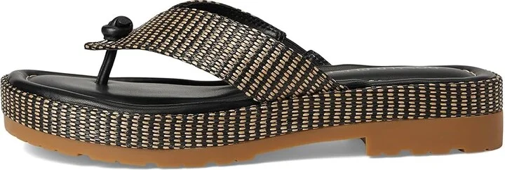 Donald Pliner Sylver Women's Sandals Black : 6.5 M, Synthetic - Image 6