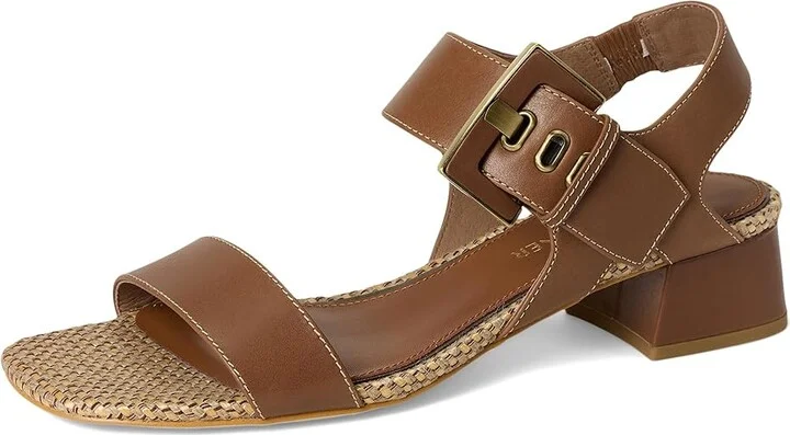 Donald Pliner Vixi Women's Shoes Saddle : 5.5 M, Leather - Image 5