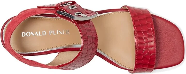 Donald Pliner Vixi Women's Shoes Tomato : 7.5 M, Leather - Image 2