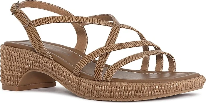 Donald Pliner Women's Slip On Strappy Espadrille High Heel Sandals