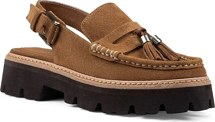 Donald Pliner Women's Tassel Slingback Loafer Flats